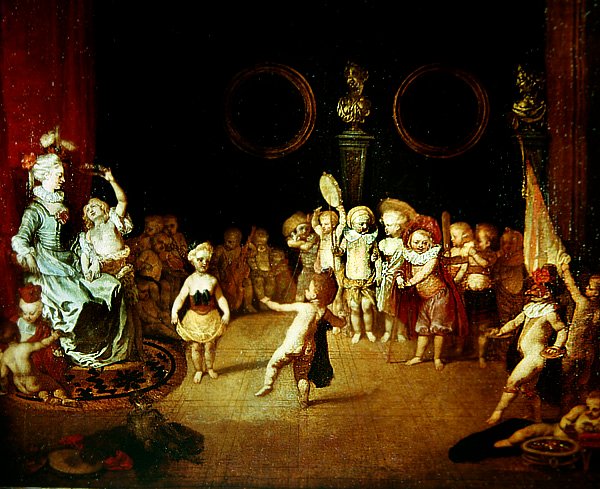 I piccoli attori, c.1706-1708 da Jean Antoine Watteau