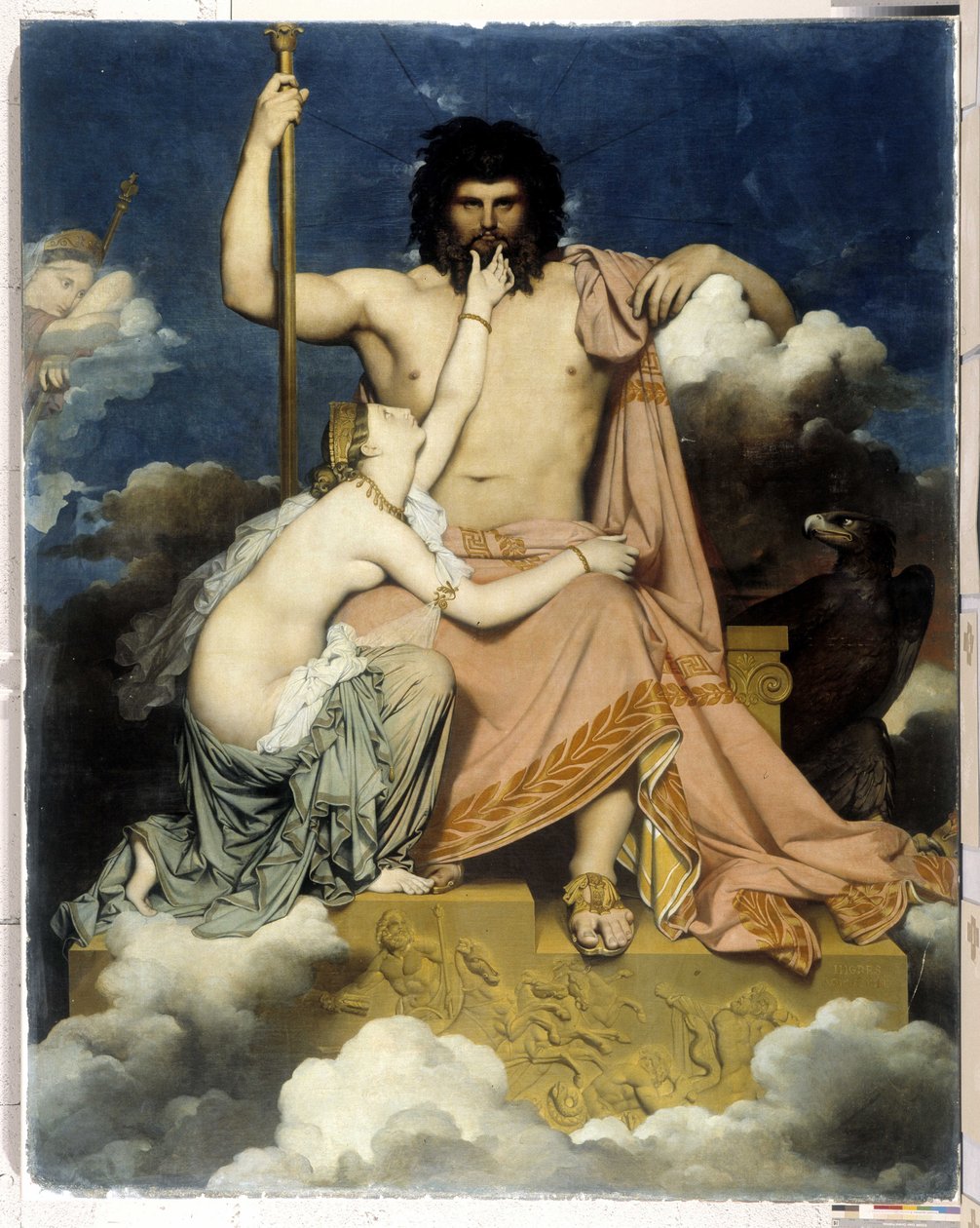 Giove e Teti da Jean Auguste Dominique Ingres