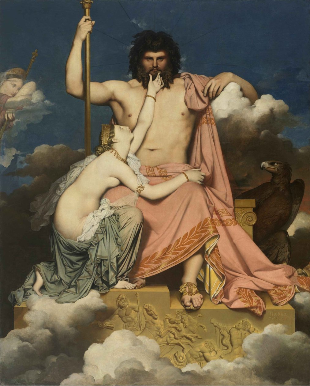 Giove e Teti, 1811 da Jean Auguste Dominique Ingres