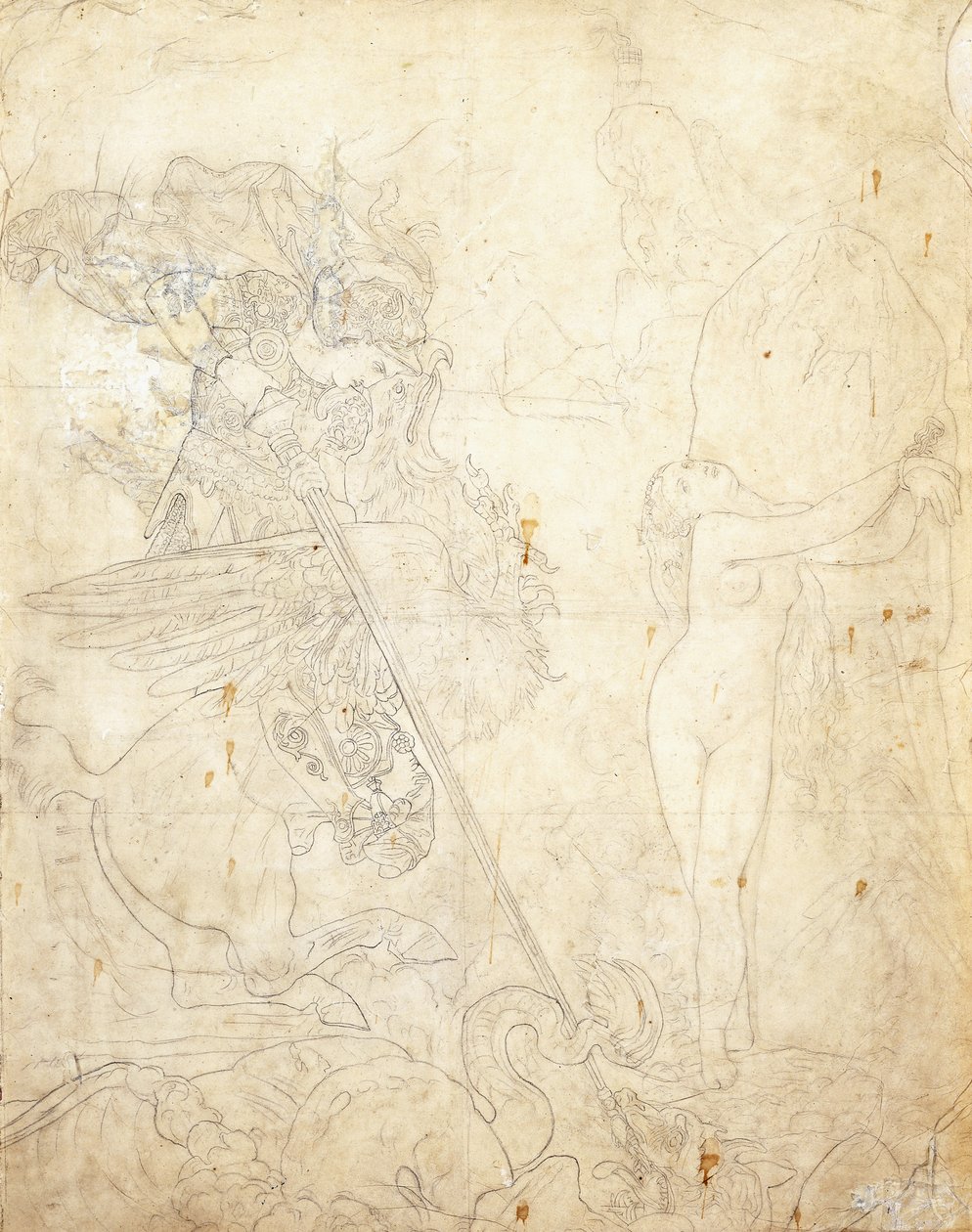 Ruggero e Angelica da Jean Auguste Dominique Ingres