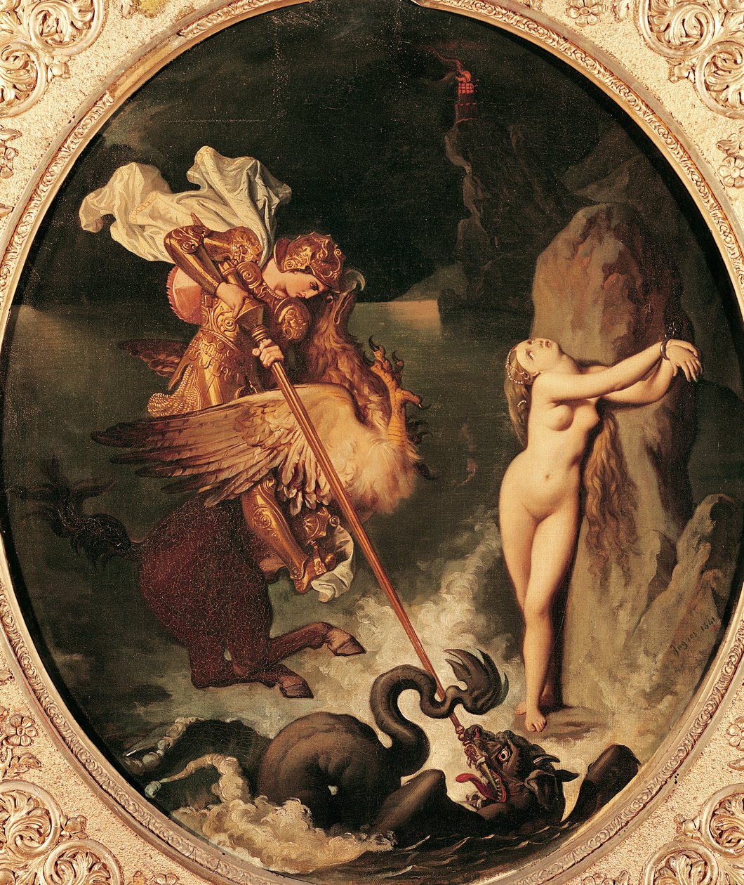 Ruggiero salva Angelica da Jean Auguste Dominique Ingres
