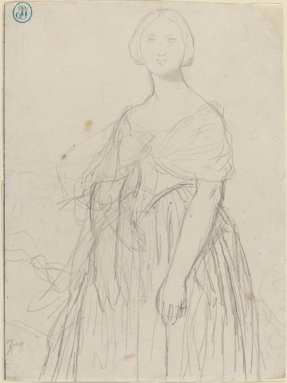 Bozzetto per Madame Moitessier da Jean Auguste Dominique Ingres