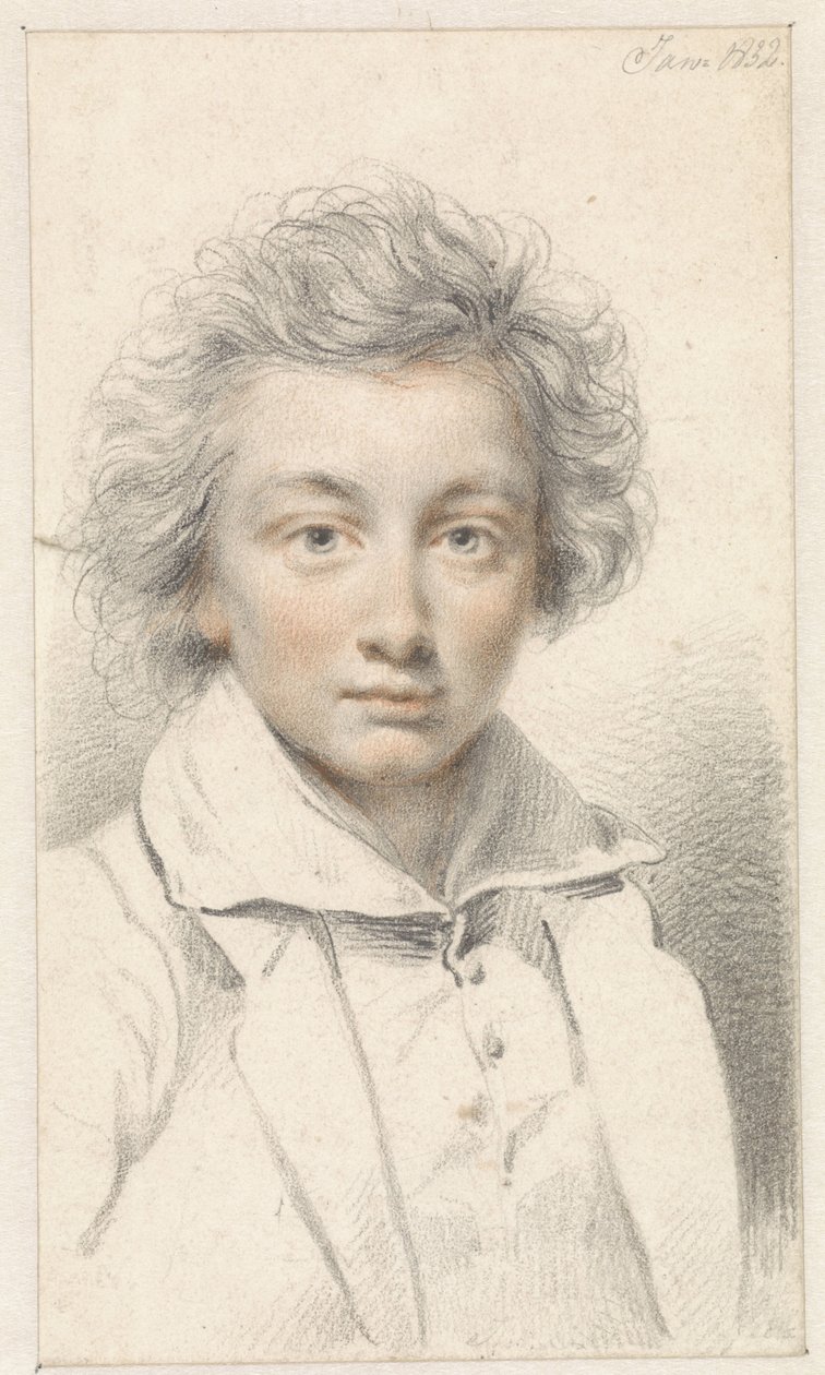 Ritratto di un giovane uomo da Jean Augustin Daiwaille