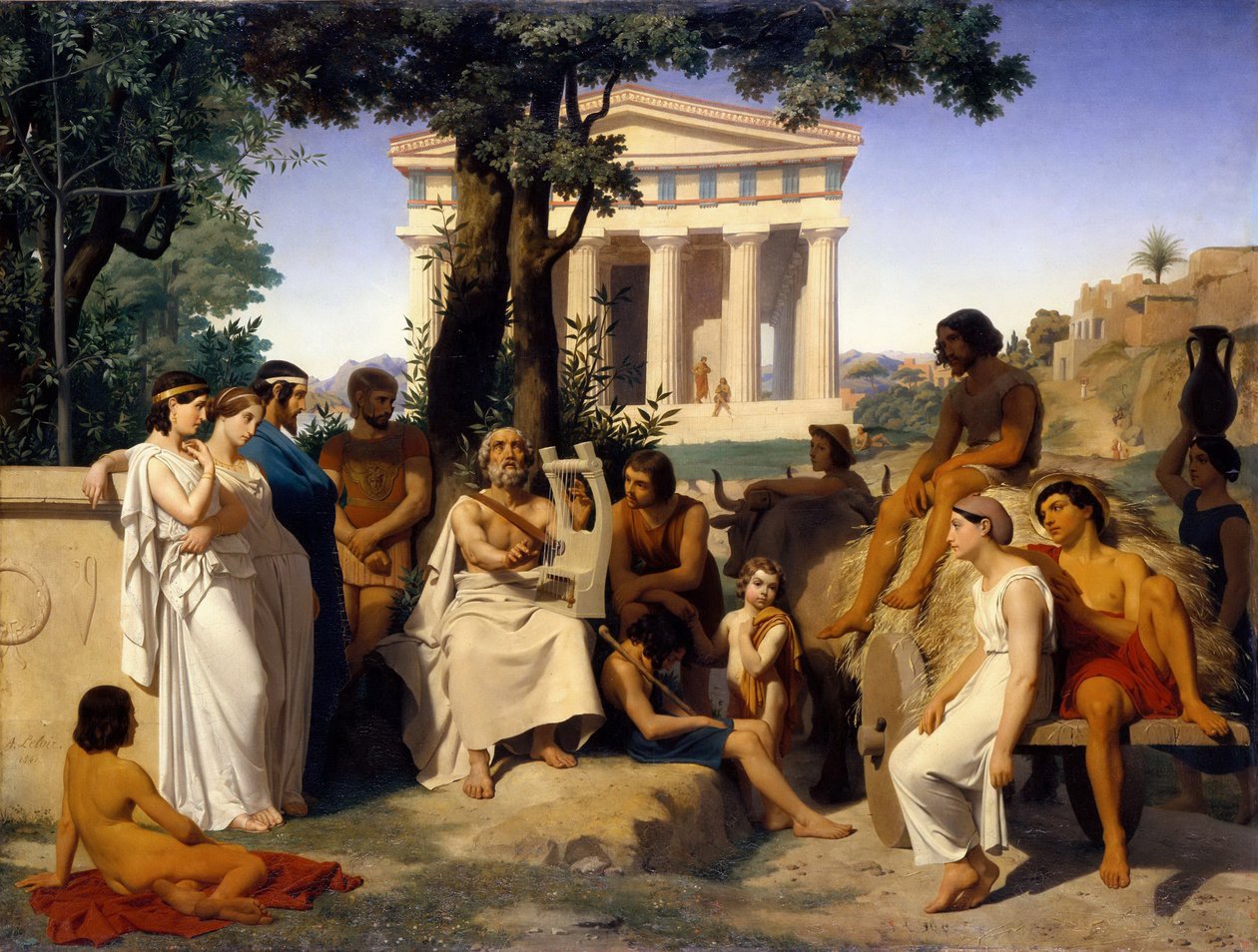 Omero da Jean Baptiste Auguste Leloir