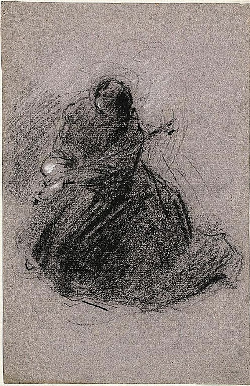San Francesco (recto); due figure (verso) da Jean Baptiste Carpeaux