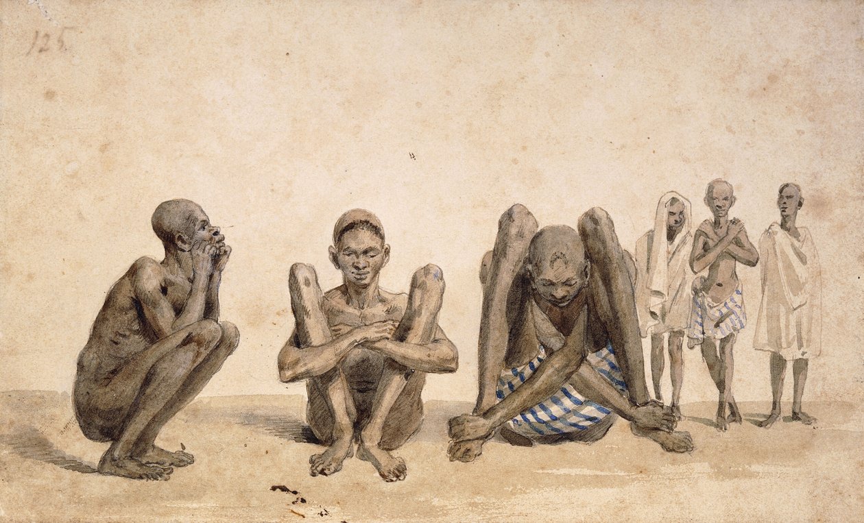 Schiavi di Rio Janeiro, c. 1825-6 da Jean Baptiste Debret