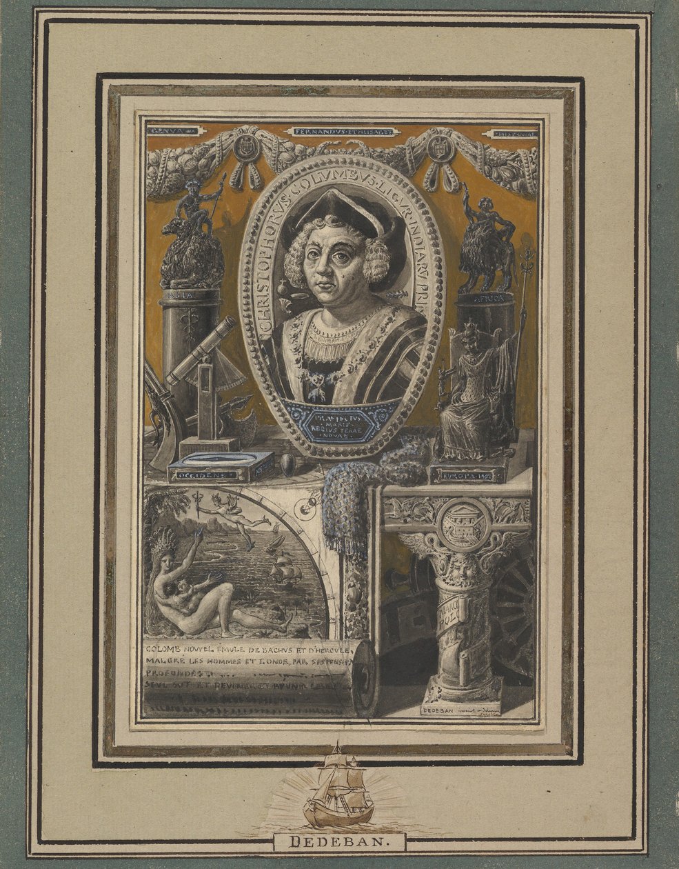 Cristoforo Colombo da Jean Baptiste Dedeban