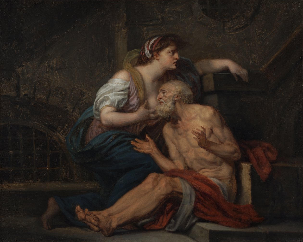 Cimone e Pero: "La Carità Romana da Jean Baptiste Greuze