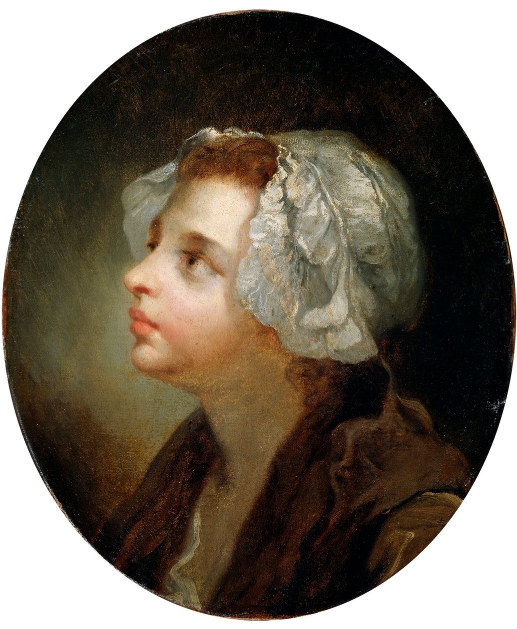 Testa di una ragazza da Jean Baptiste Greuze