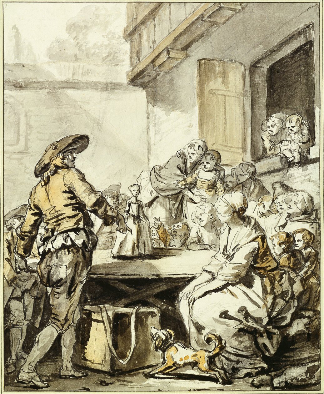 Savoiardo con bambola danzante da Jean Baptiste Greuze