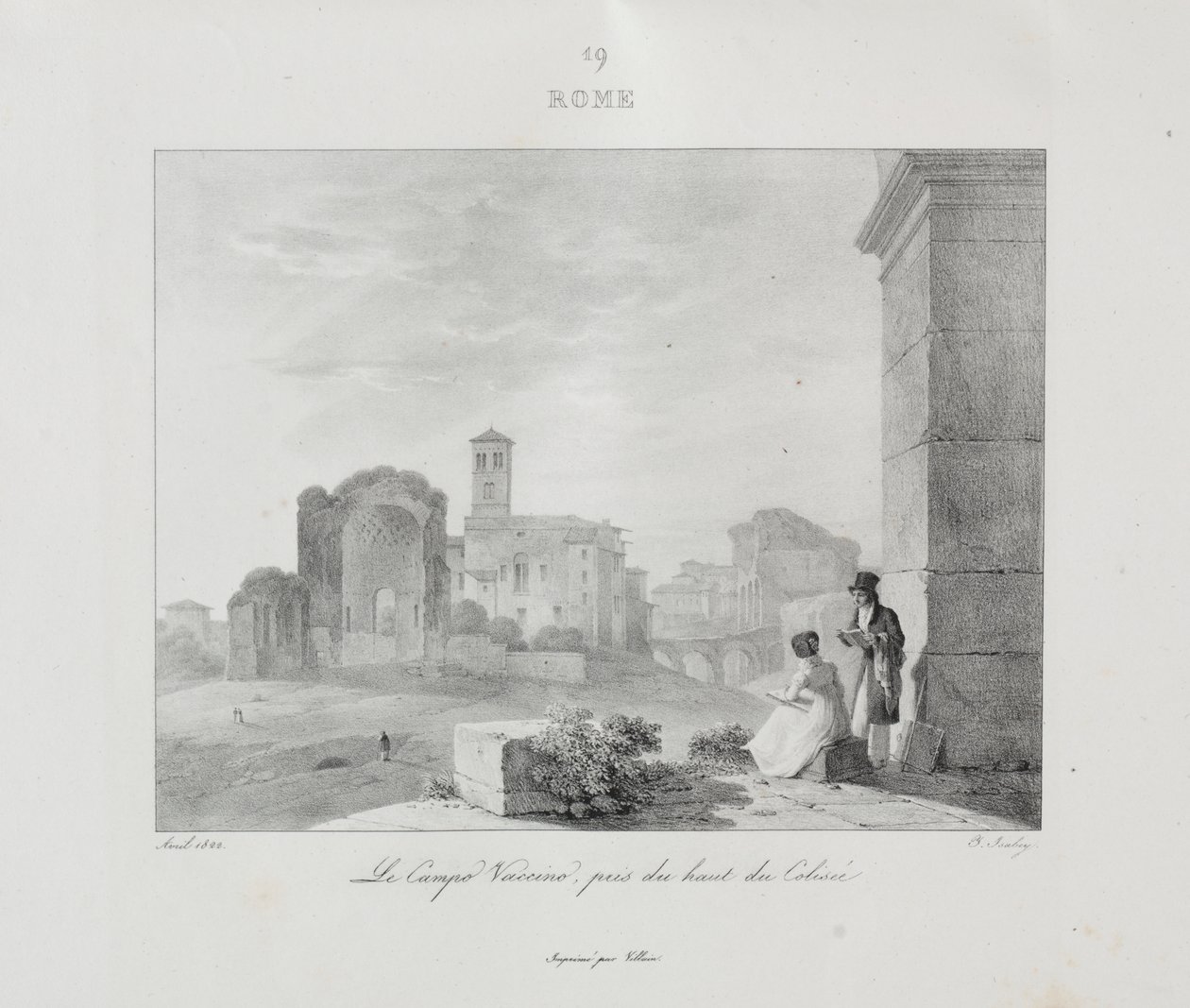 Viaggio in Italia nel 1822 da Jean Baptiste Isabey