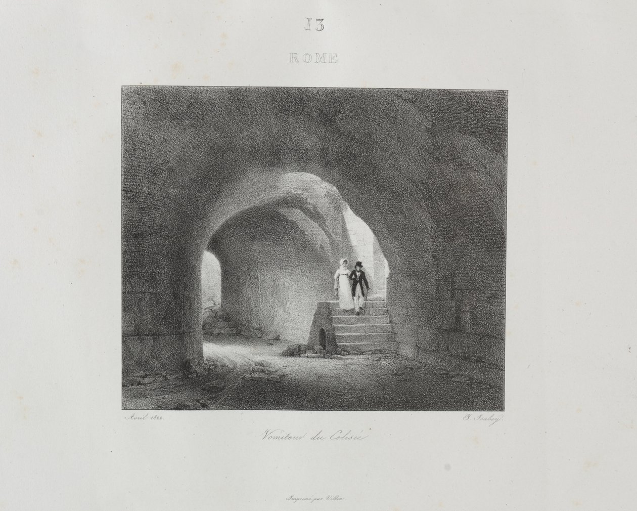 Viaggio in Italia nel 1822, 1833 da Jean Baptiste Isabey