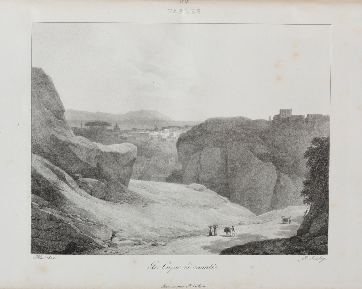 Viaggio in Italia nel 1822, 1833 da Jean Baptiste Isabey