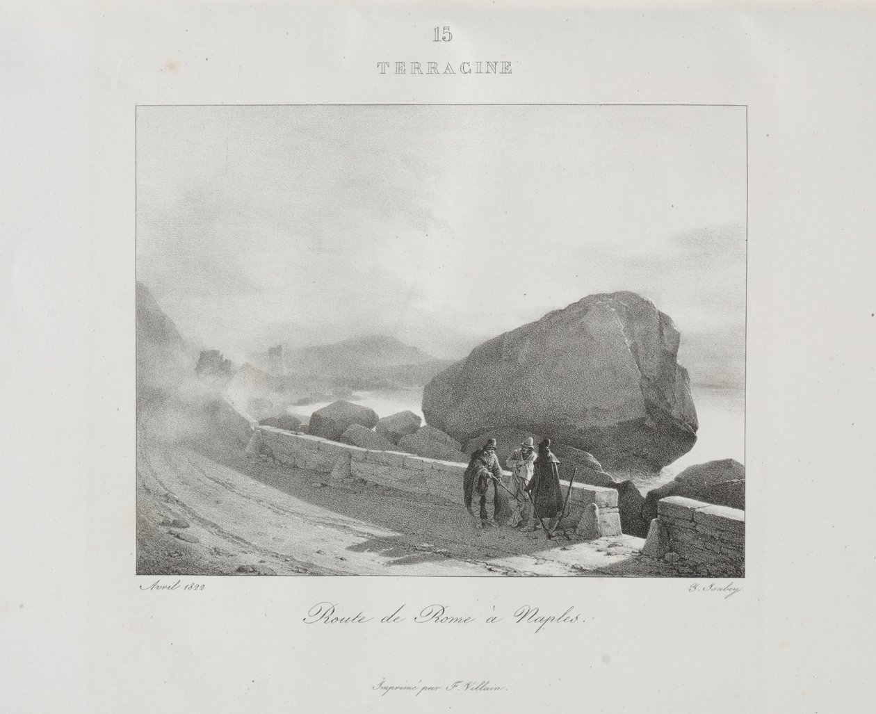 Viaggio in Italia nel 1822, 1833 da Jean Baptiste Isabey