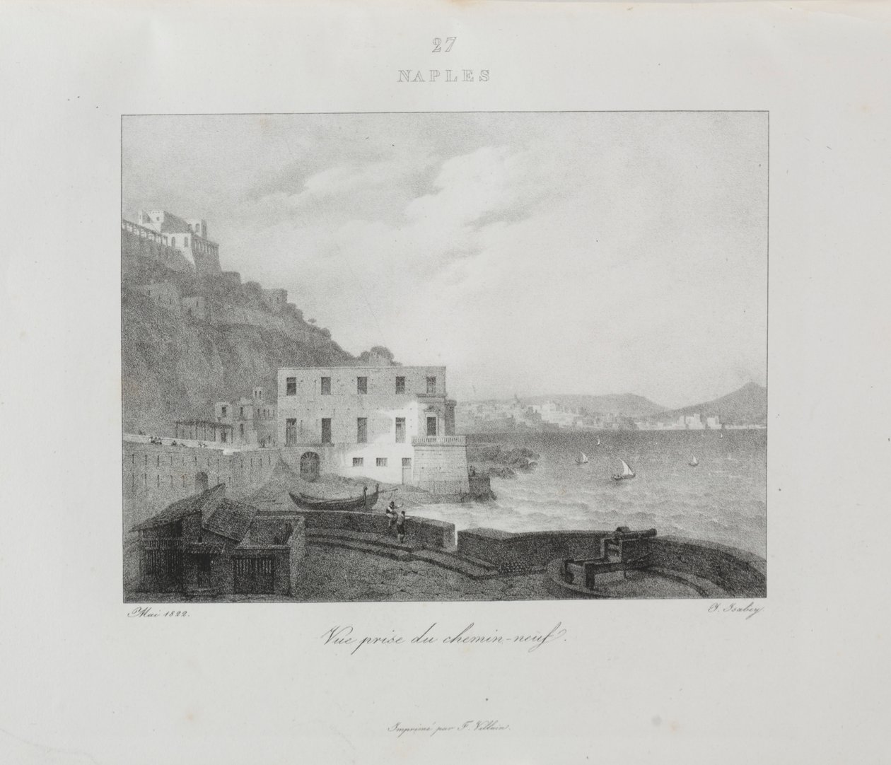 Viaggio in Italia nel 1822, 1833 da Jean Baptiste Isabey