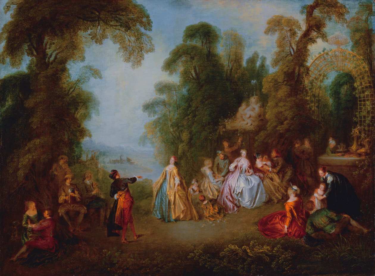 La danza, c.1730 da Jean Baptiste Joseph Pater