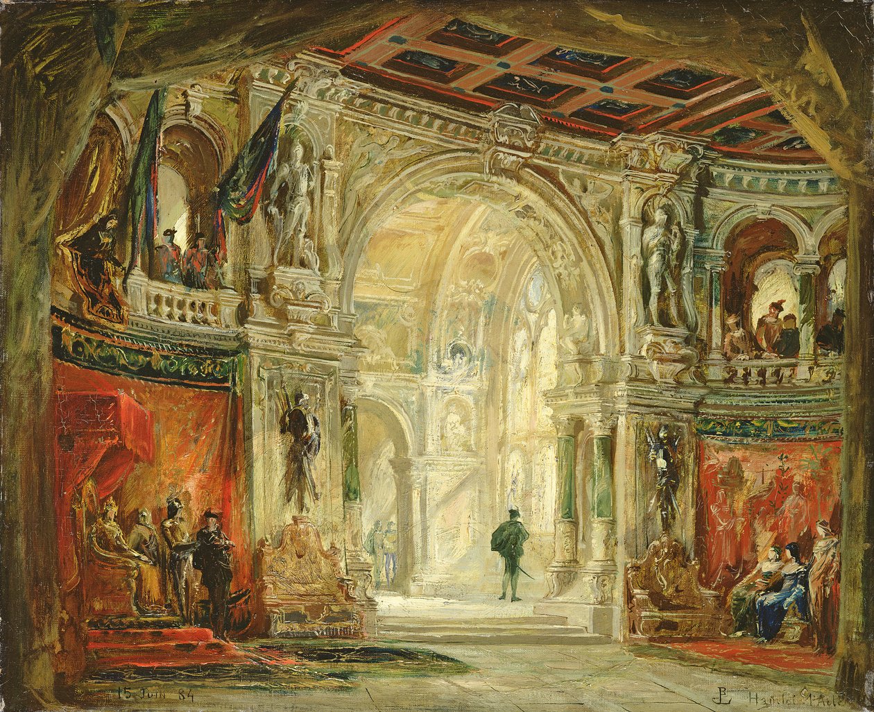 Amleto, Atto I, 1884 da Jean Baptiste Lavastre