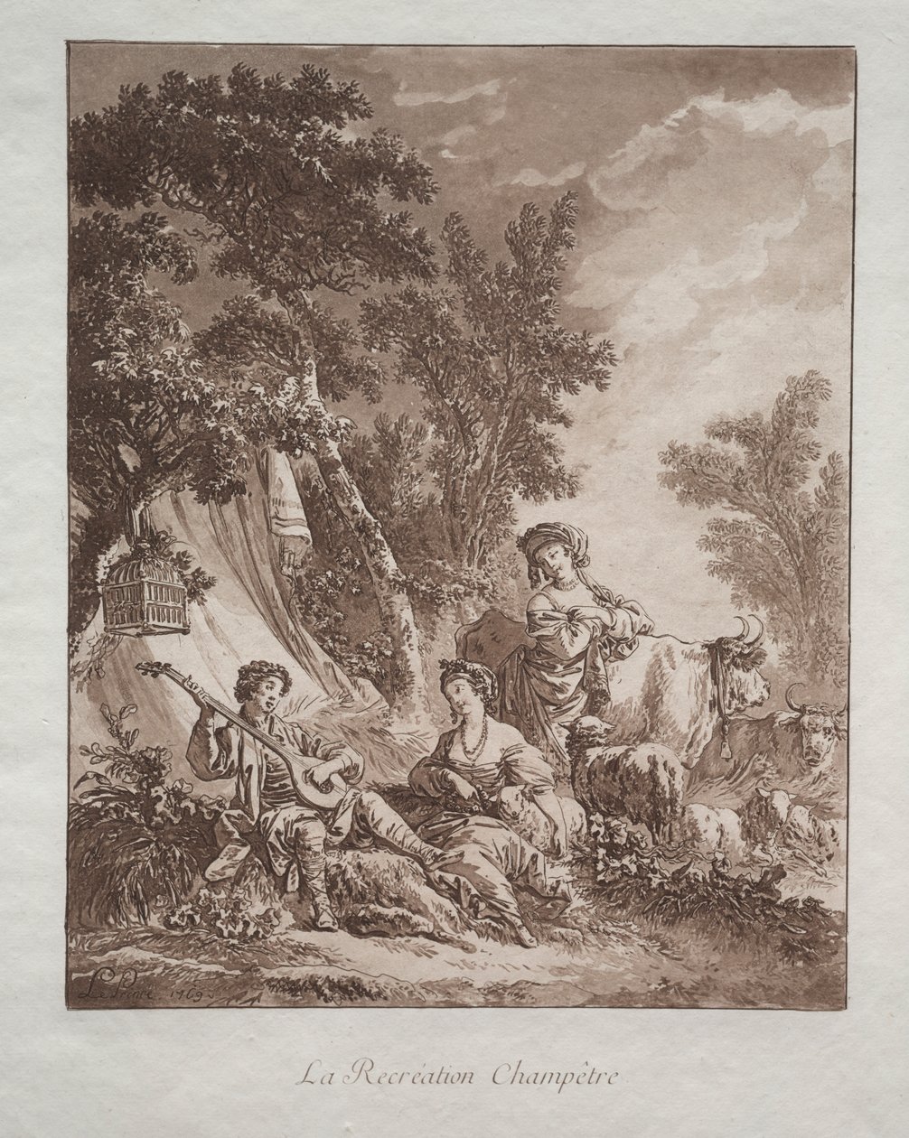 Ricreazione Rurale da Jean Baptiste Le Prince