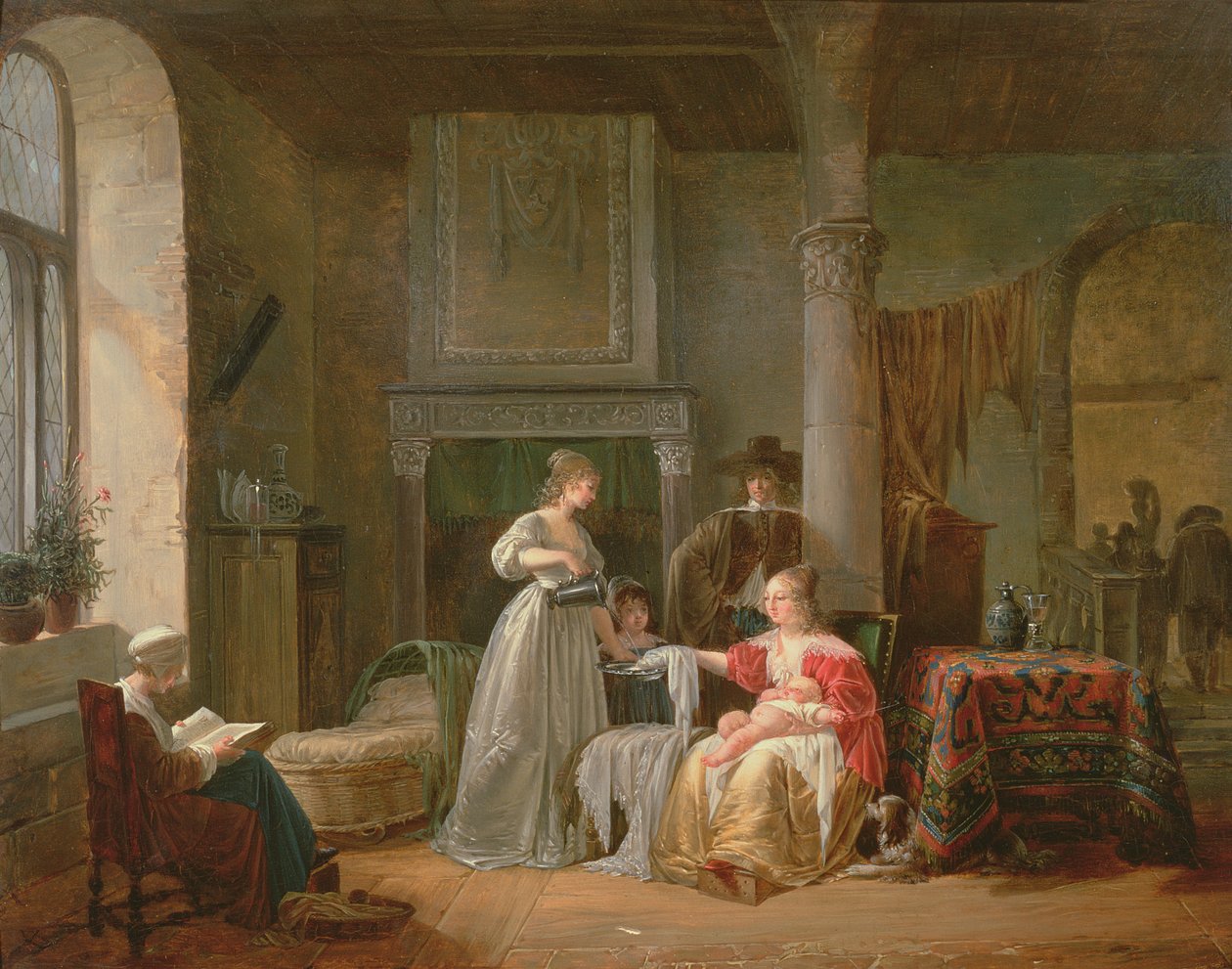 Scena di un asilo nido da Jean Baptiste Mallet