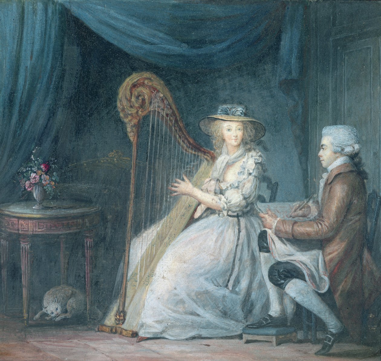 La bella arpista da Jean Baptiste Mallet