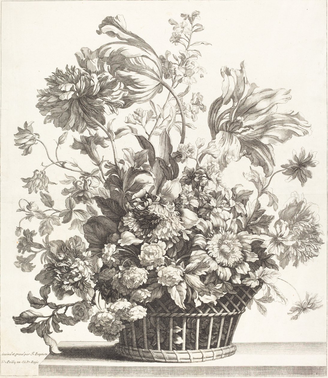 Un Cesto di Fiori Primaverili da Jean Baptiste Monnoyer