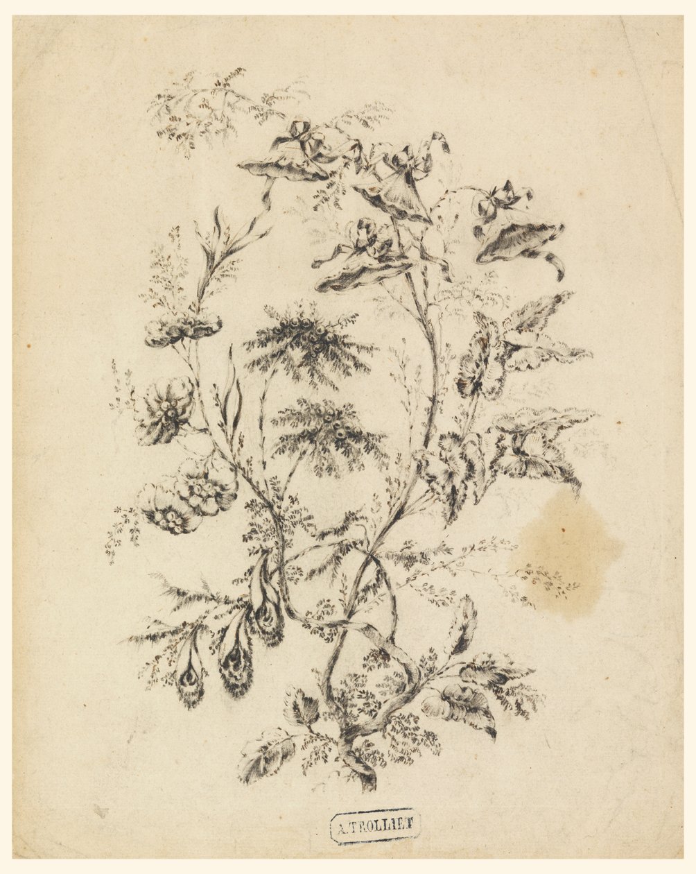 Ramo di un albero fantastico da Jean Baptiste Pillement