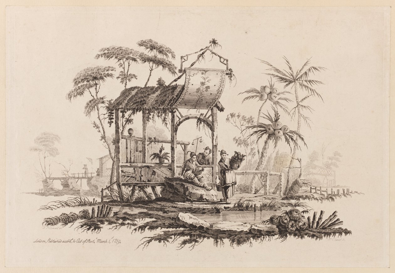 Figure Sotto una Struttura da Jean Baptiste Pillement