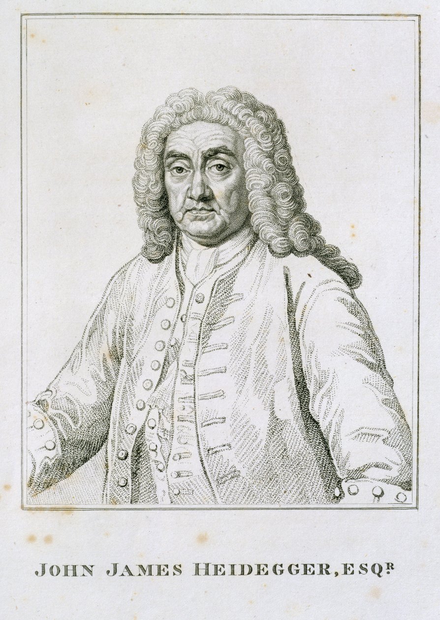 John James Heidegger (1666-1749) da Jean Baptiste van Loo