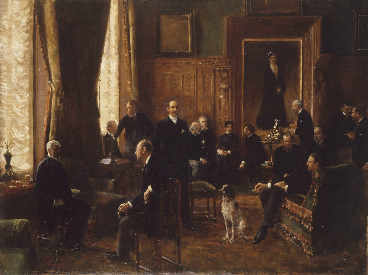 Il salone della contessa Potocka, 1887 da Jean Beraud