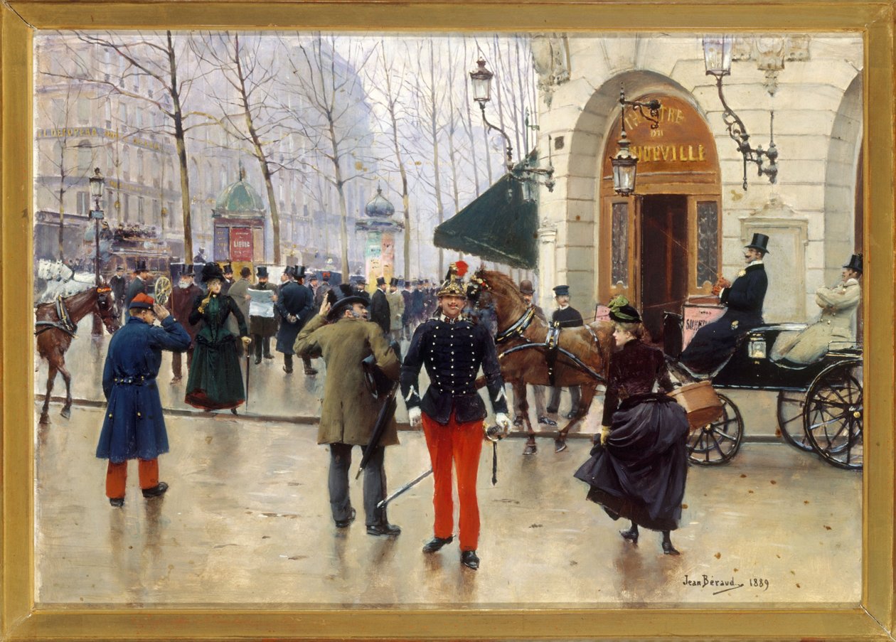 Il teatro del Vaudeville da Jean Beraud