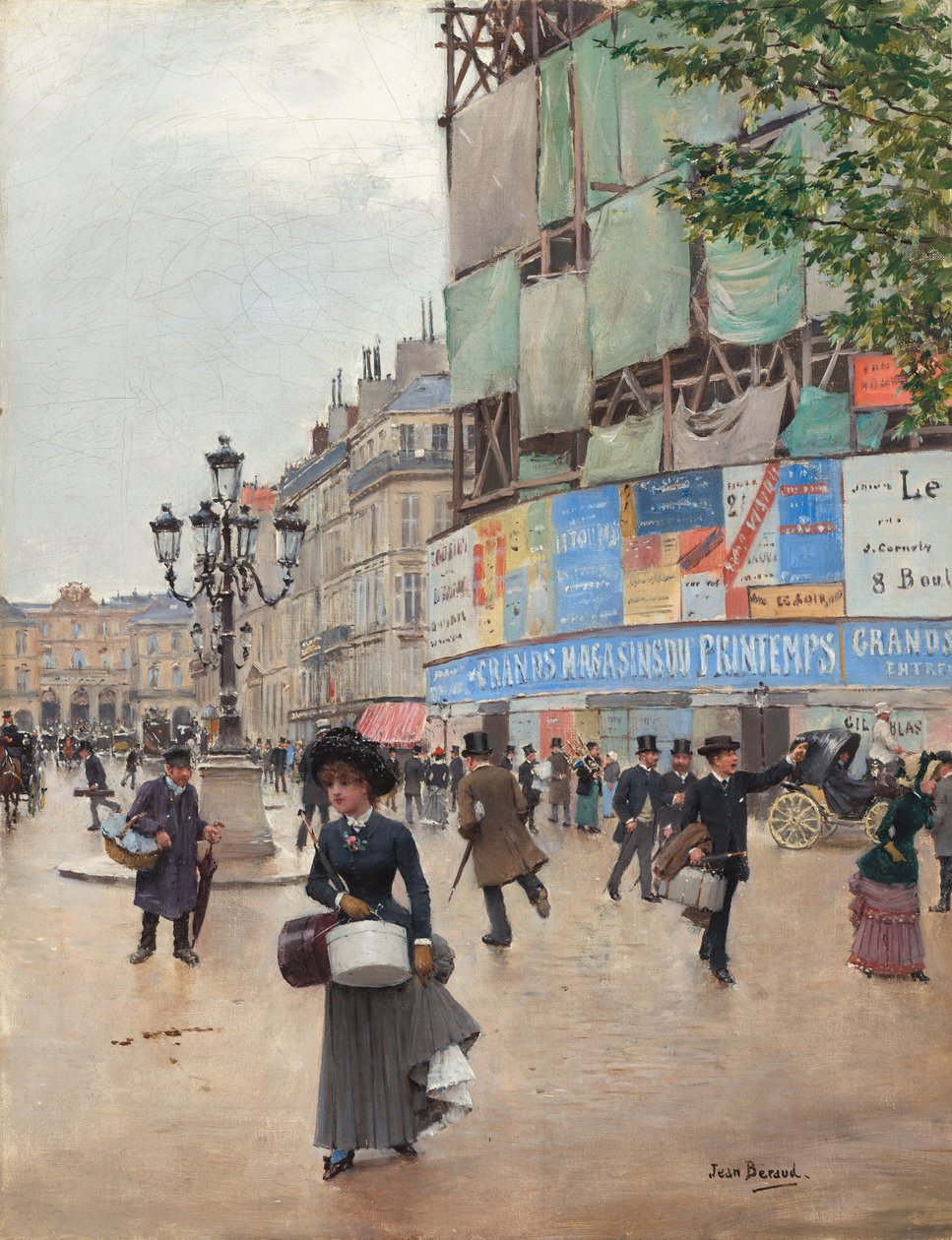 Parigi, rue du Havre da Jean Beraud