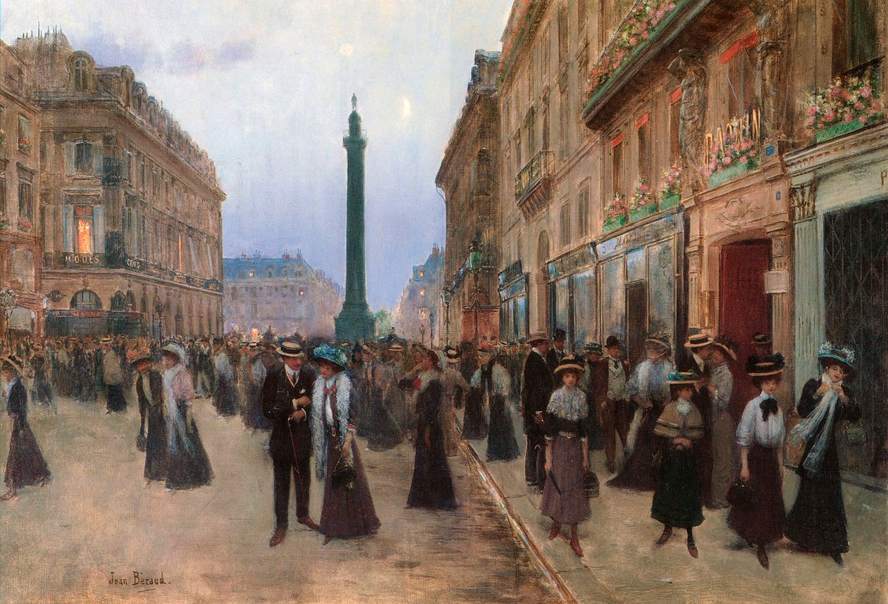 Rue de la Paix, Parigi, 1907 da Jean Beraud