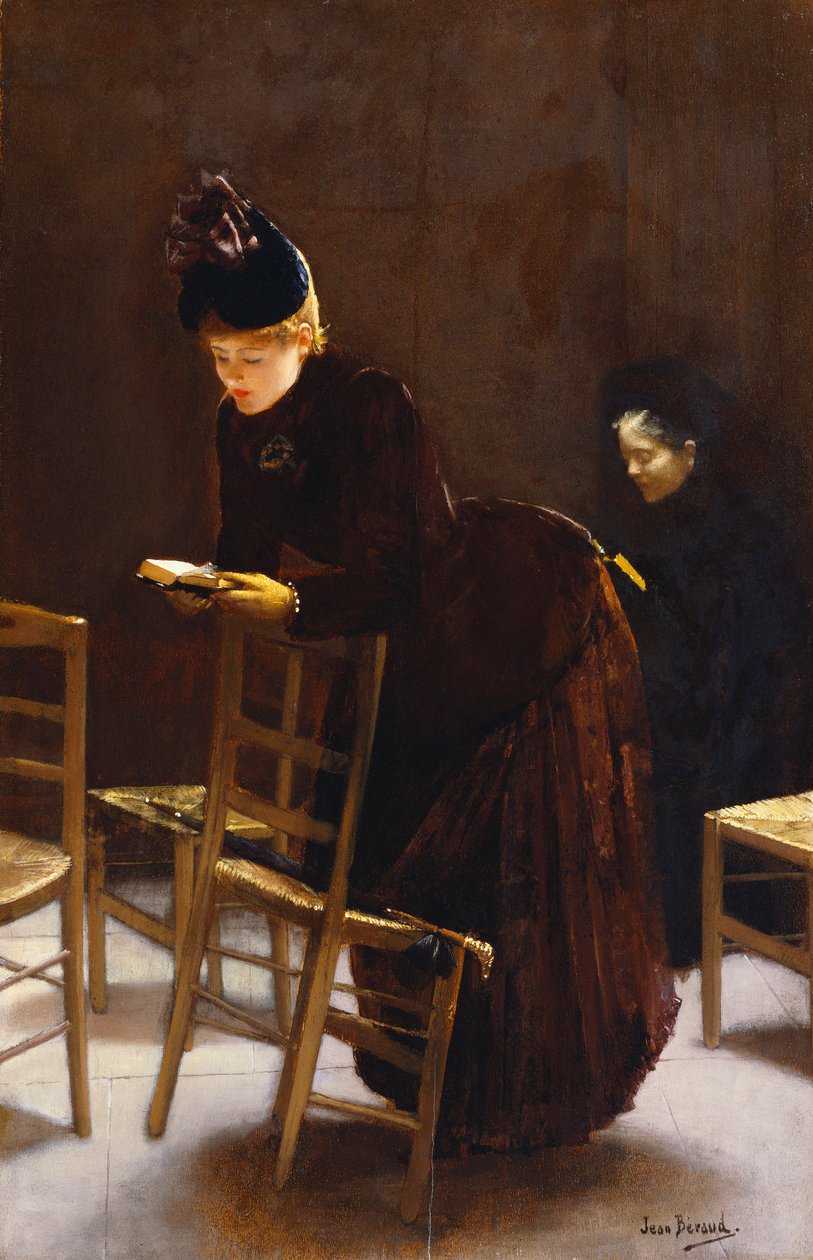 Donna in preghiera da Jean Beraud