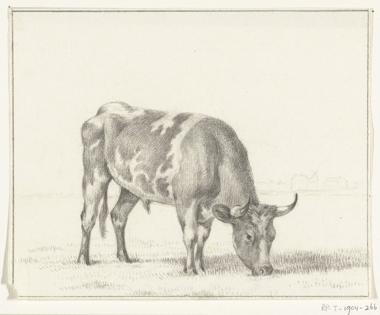 Toro al pascolo, verso destra da Jean Bernard