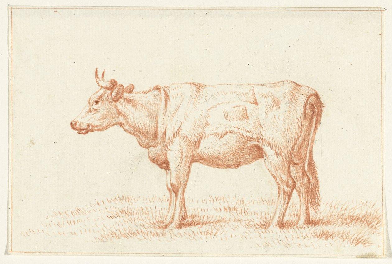 Mucca in piedi, verso sinistra da Jean Bernard