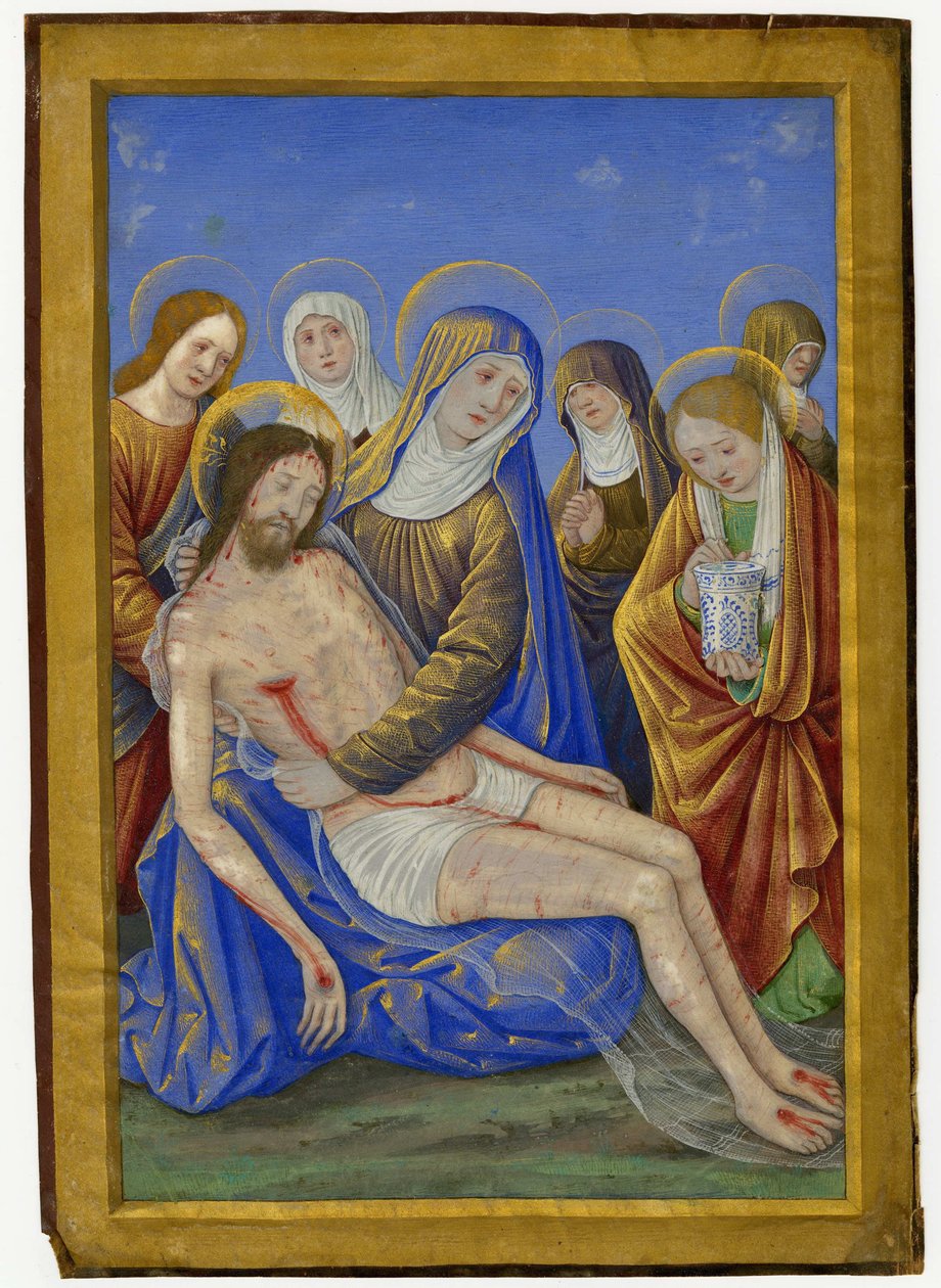 Deplorazione del Cristo morto da Jean Bourdichon