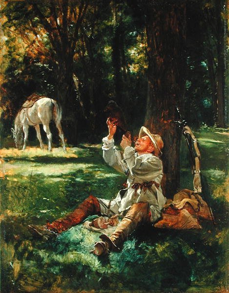 Riposo dei cavalieri da Jean Charles Meissonier