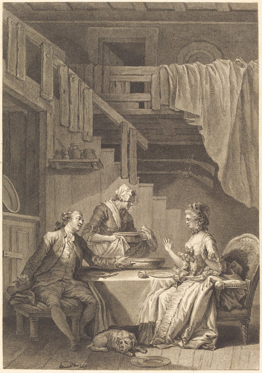Il falcone da Jean Dambrun and Jean Baptiste Tilliard after Jean Honoré Fragonard