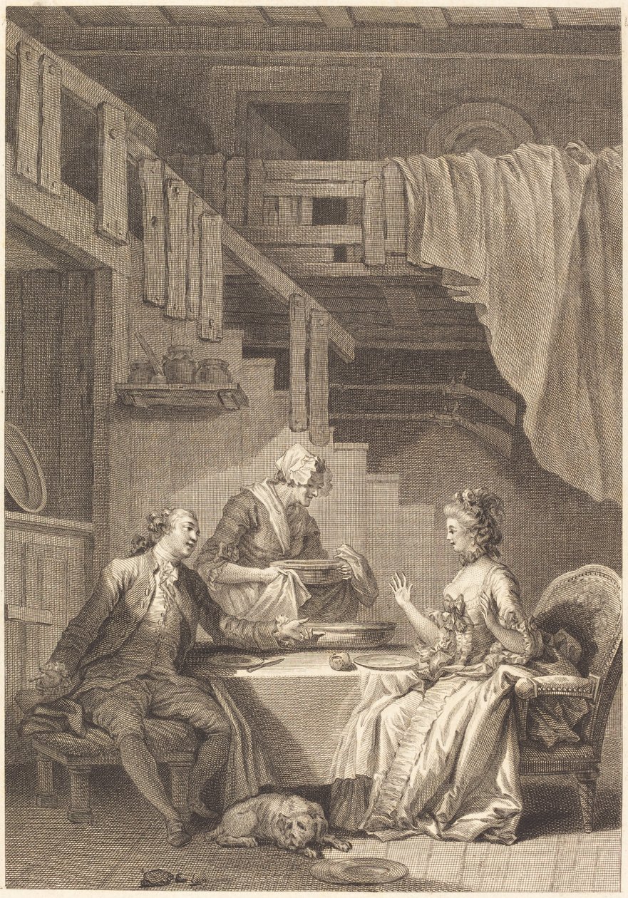 Il Falco da Jean Dambrun and Jean Baptiste Tilliard after Jean Honoré Fragonard