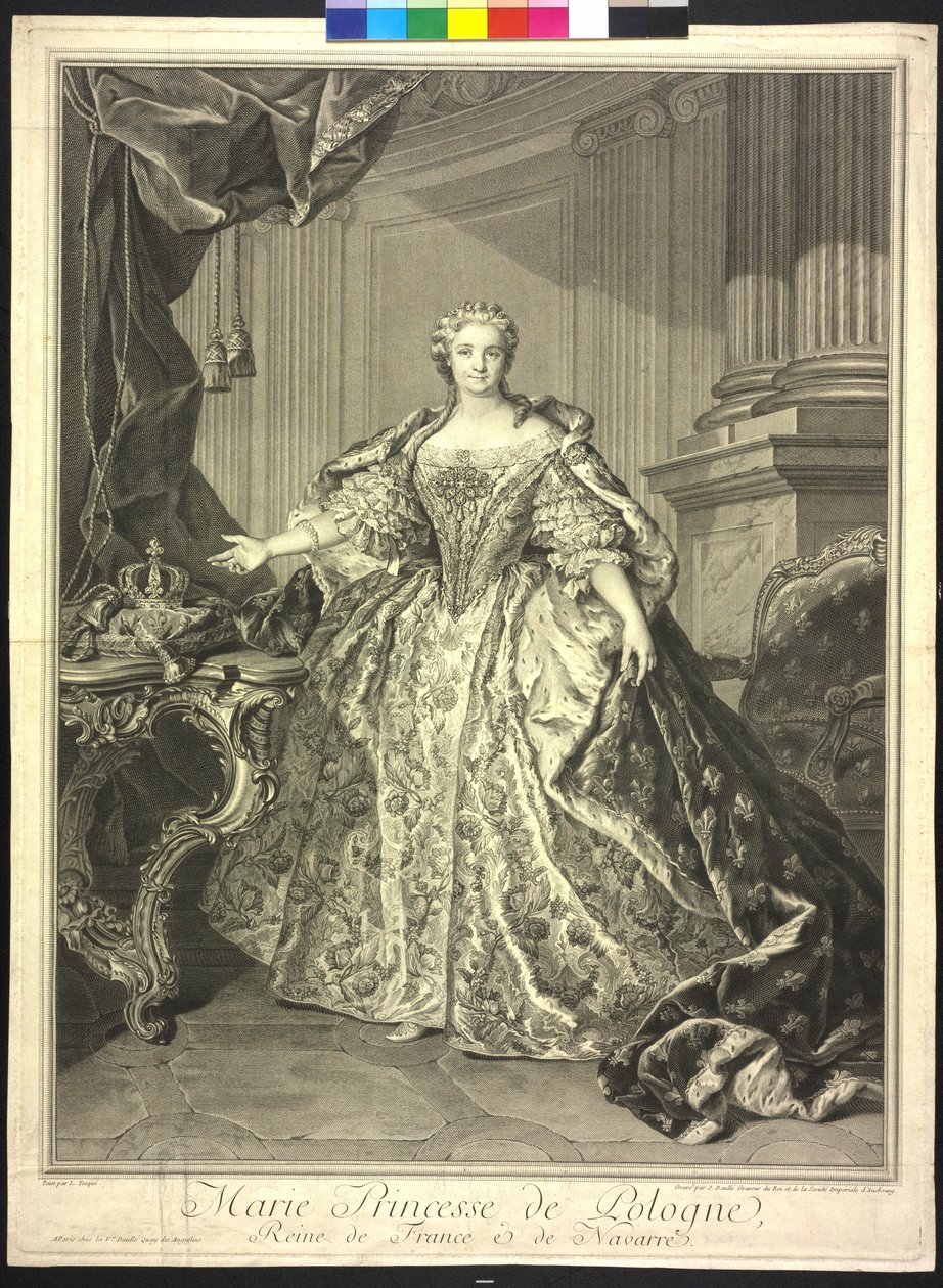 Maria Leszczynska da Jean Daullé