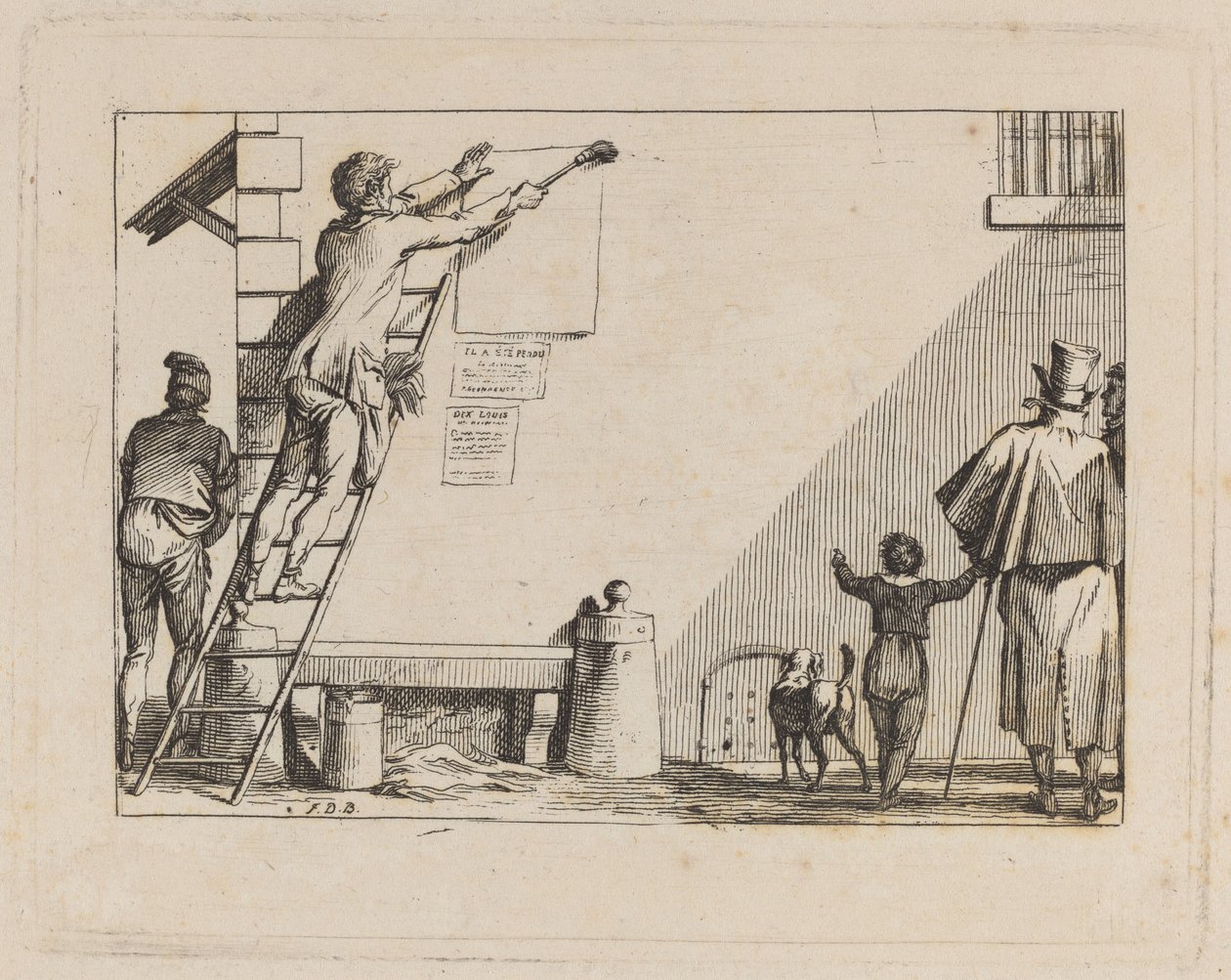 Scena di strada da Jean Duplessis Bertaux