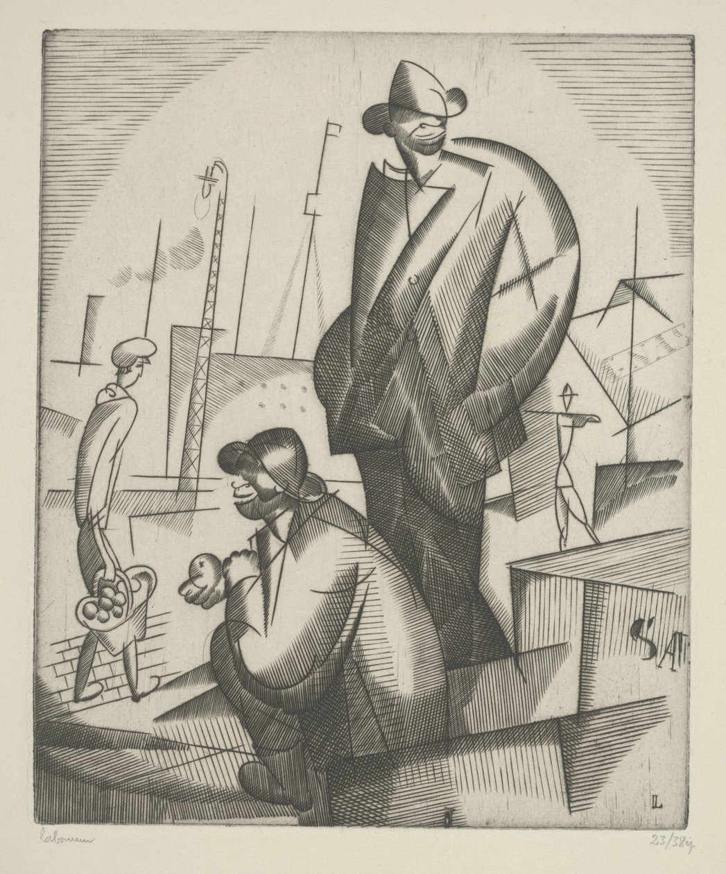 Scaricatori di porto neri da Jean Emile Laboureur