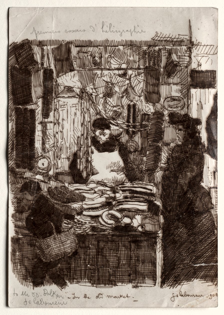 Nel Vecchio Mercato da Jean Emile Laboureur