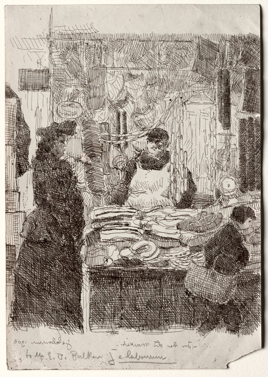 Nel Vecchio Mercato da Jean Emile Laboureur