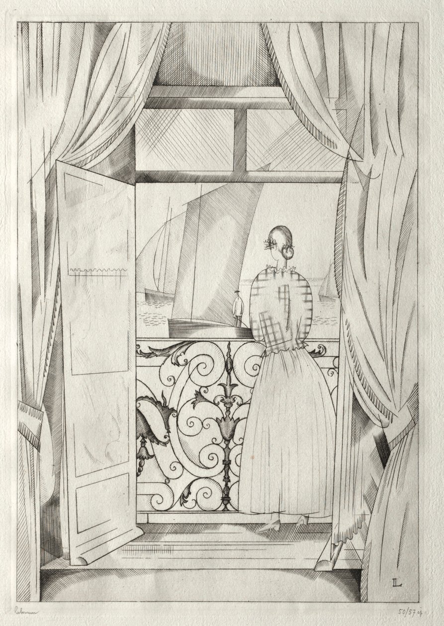 Il balcone sul mare da Jean Emile Laboureur