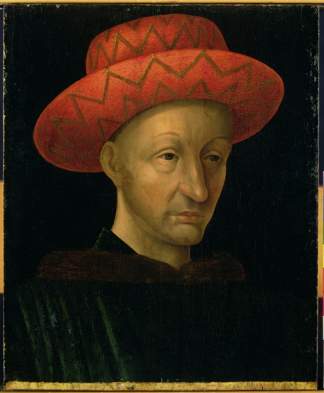 Ritratto di Carlo VII (1403-61) da Jean Fouquet