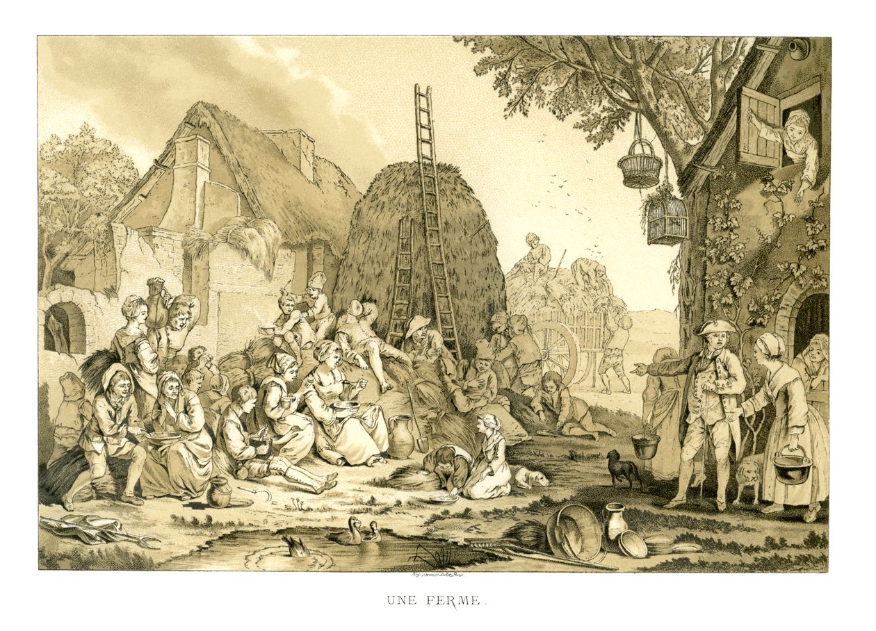 La Fattoria, 1885 da Jean Francois Janinet