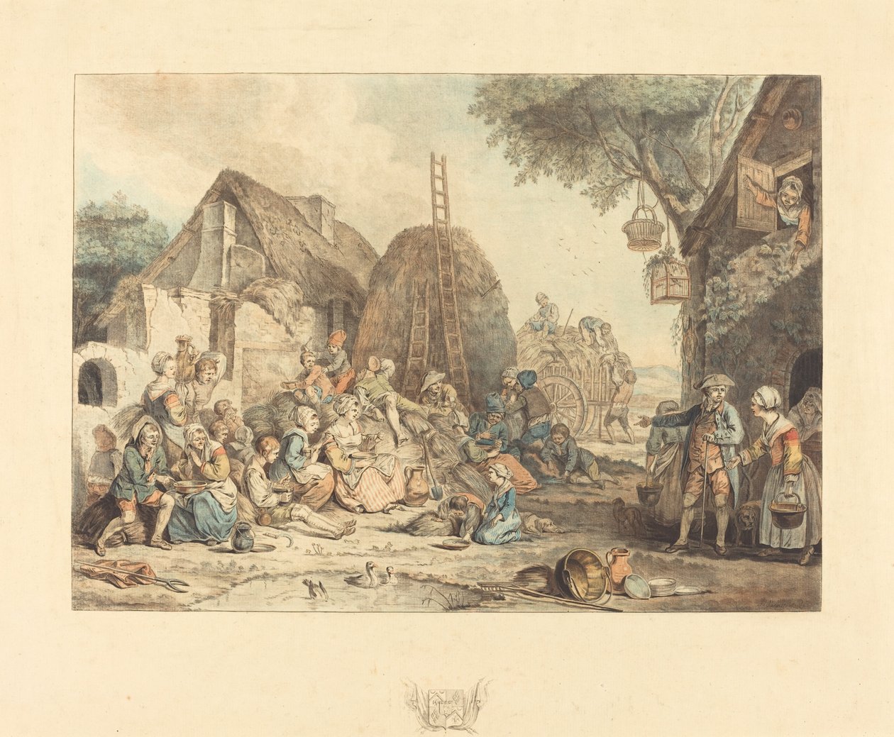 Il pranzo dei mietitori da Jean Francois Janinet
