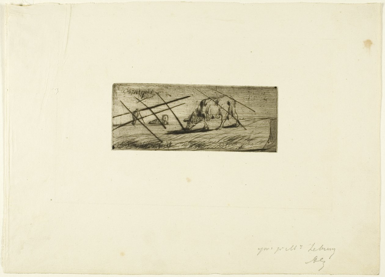 Una pecora che pascola da Jean Francois Millet