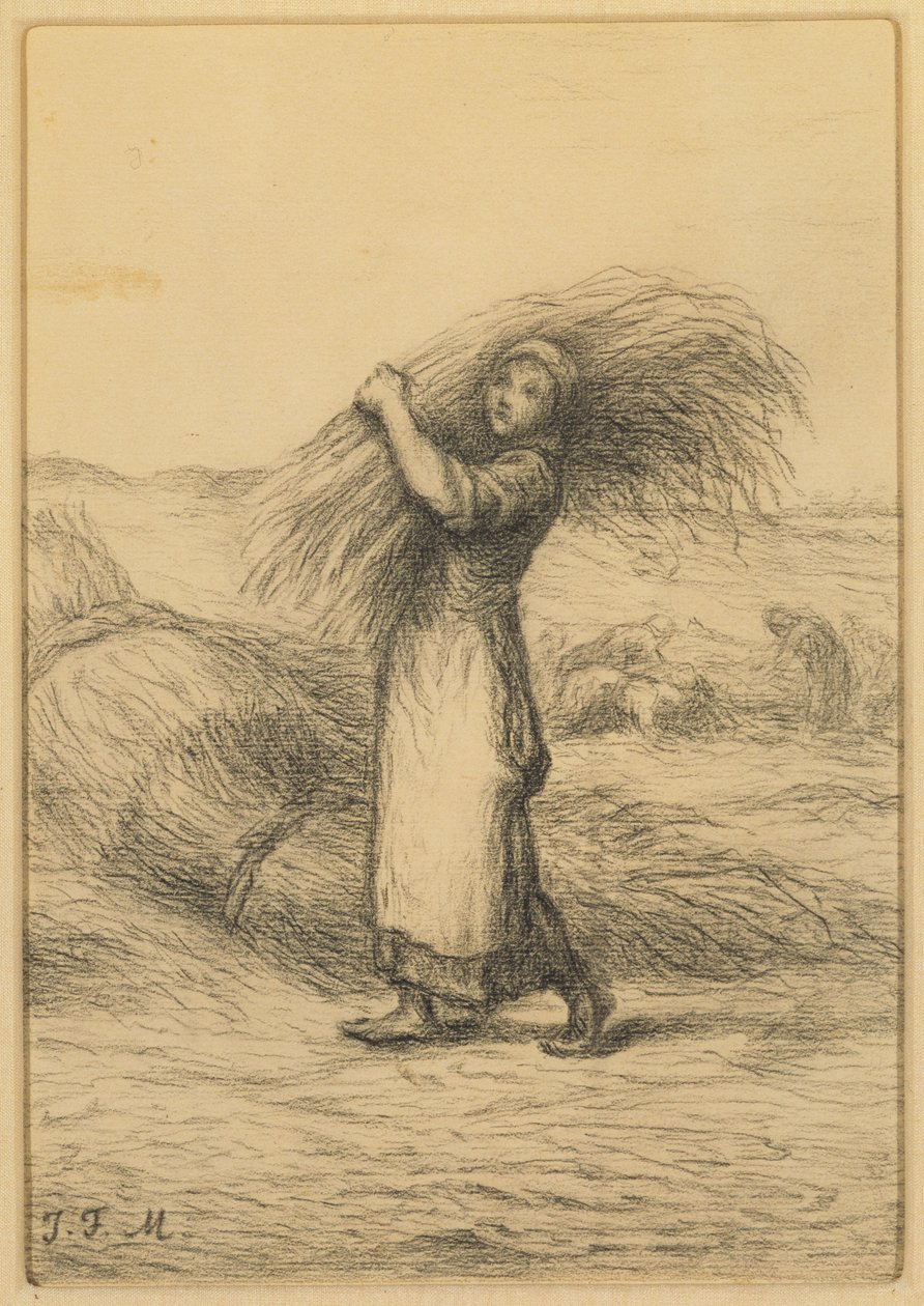 Scena di Raccolto da Jean Francois Millet